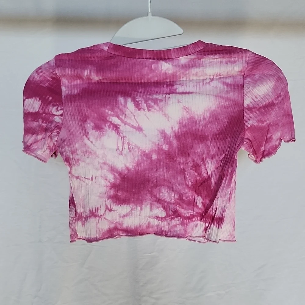 SHEIN Pink Tie-Dye Butterfly Kids Set